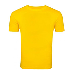 Yellow Round Neck T Shirt